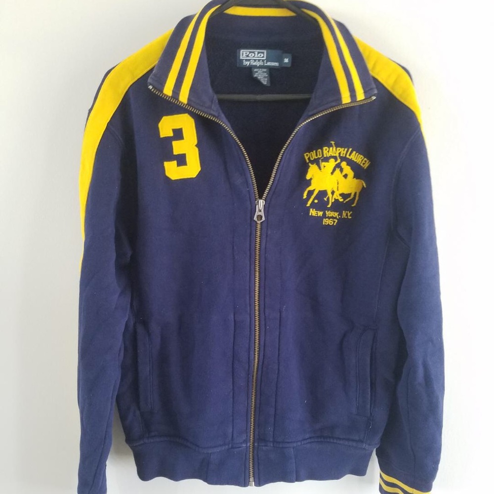 Hoodie Match Polo Full - Zip Sweater Jacket M